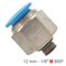AIRCRAFT Pu Fitting Str. Stud W/o-ring 12mm-1/8' M